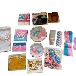 Ultimate Gender Reveal Party Kit | Service for 20